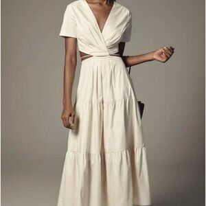 Moon River Cream Midi Dress